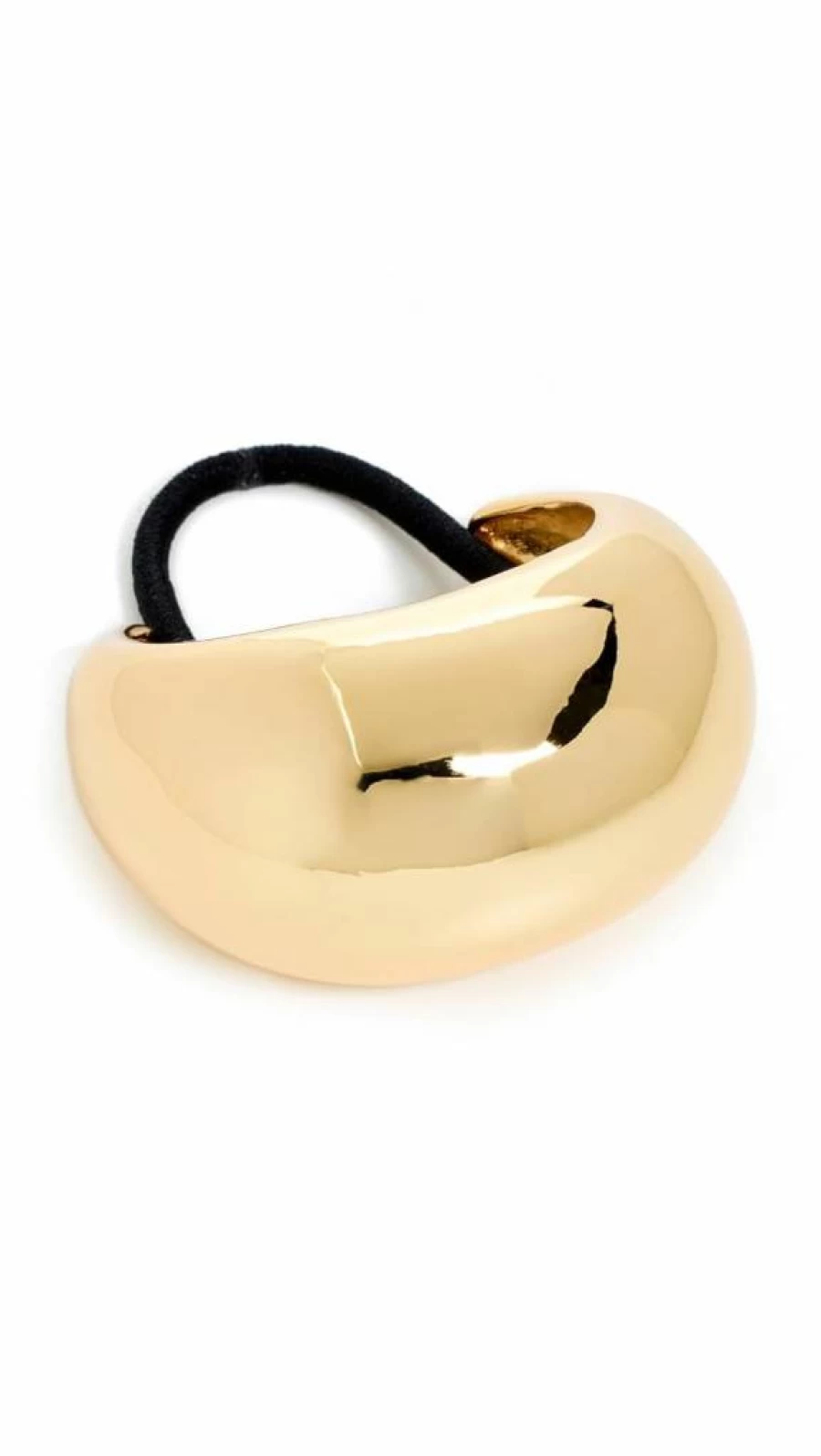 LELET NY Glossy Pony Hair Cuff Bracelet for Women - Gold One Size Fashion Accessory