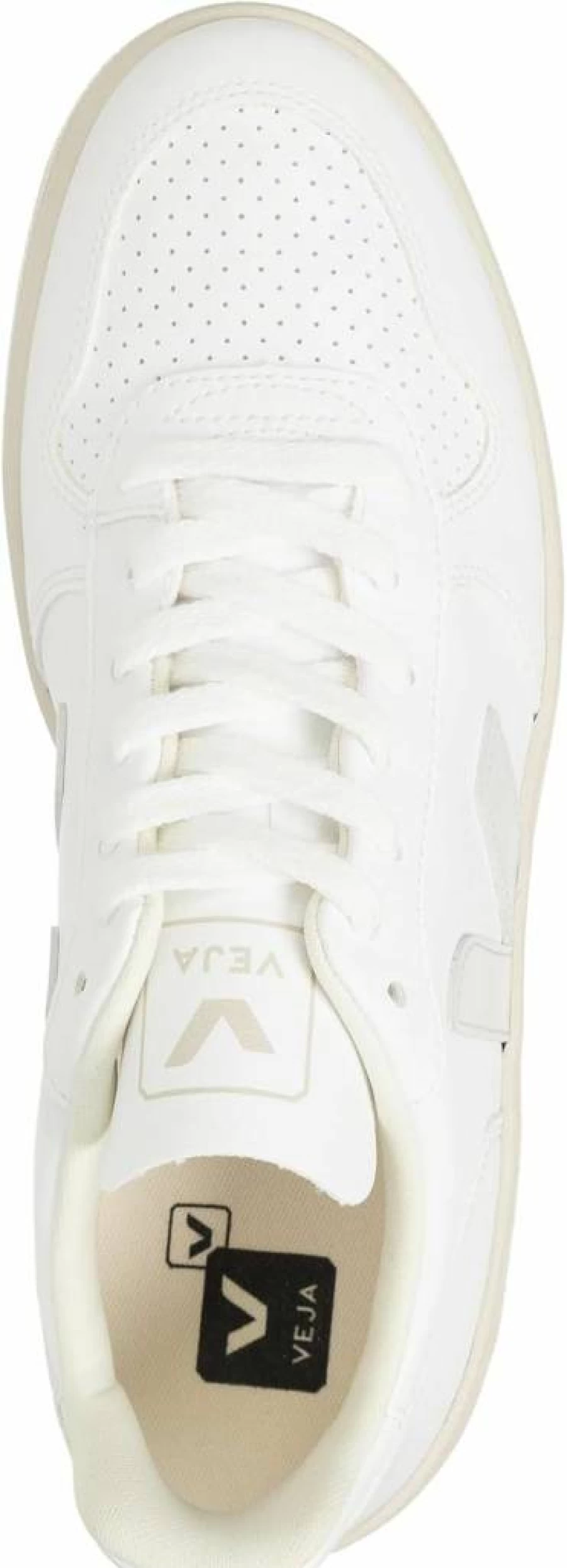 Veja Women's V-10 Leather Sneakers in White - Size 6 US | Sustainable Vegan Trainers