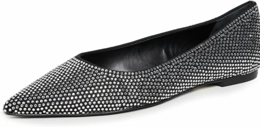 SCHUTZ Lyla Half Bow Flat Shoes for Women - Elegant Comfortable Ballet Flats