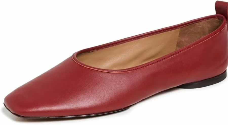 Vince Women's Vivian Leather Ballet Flats - Classic Comfortable Loafers for Everyday Wear