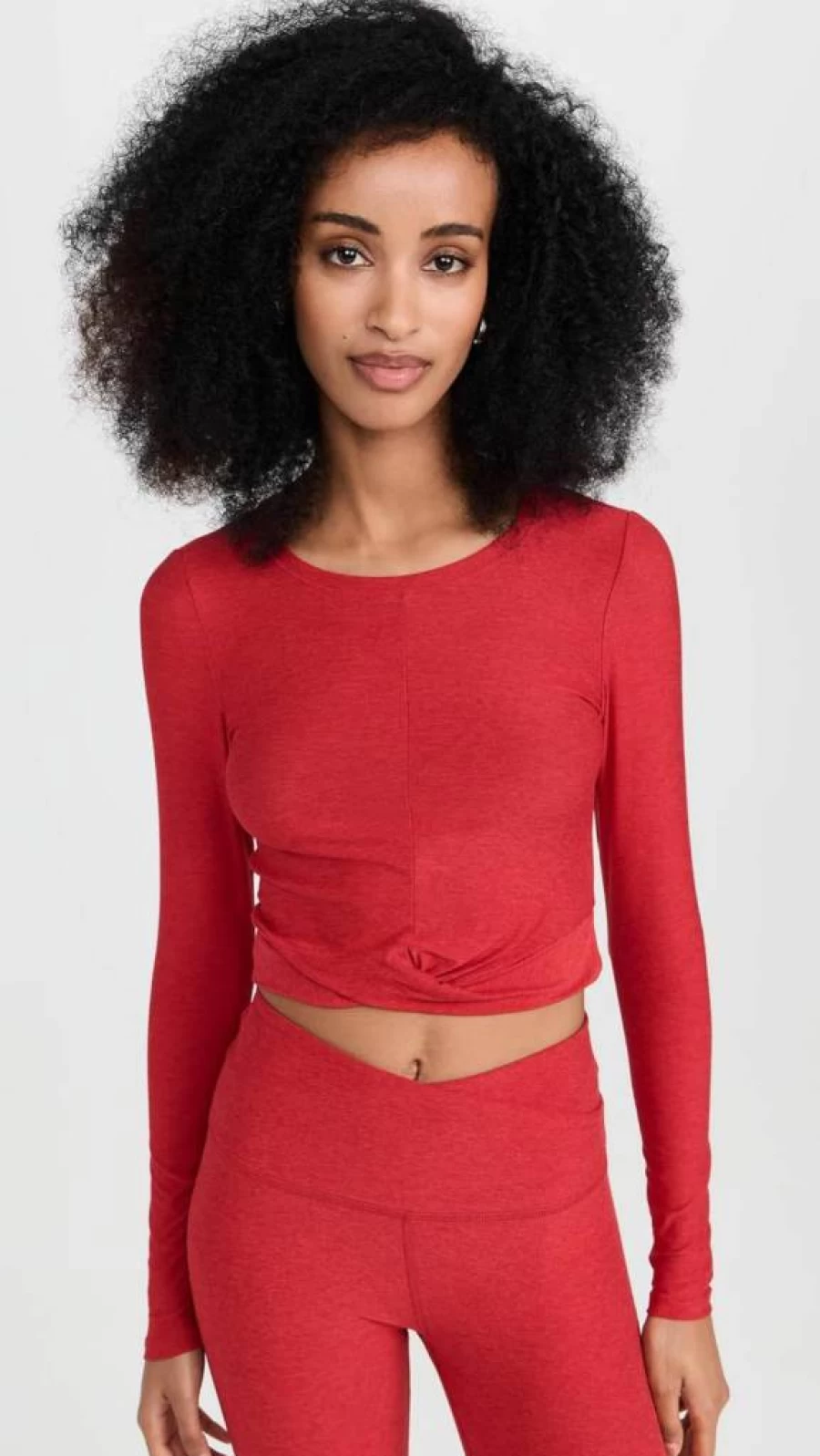 Beyond Yoga Women's Lightweight Cropped Long Sleeve Top for Yoga & Activewear
