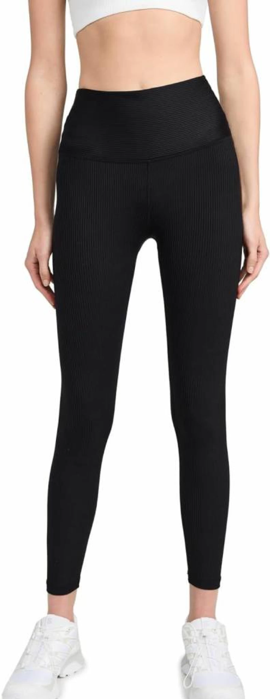 Year of Ours Women's High-Waisted Ribbed 7/8 Leggings - Stretchy Comfort Fit Yoga Pants