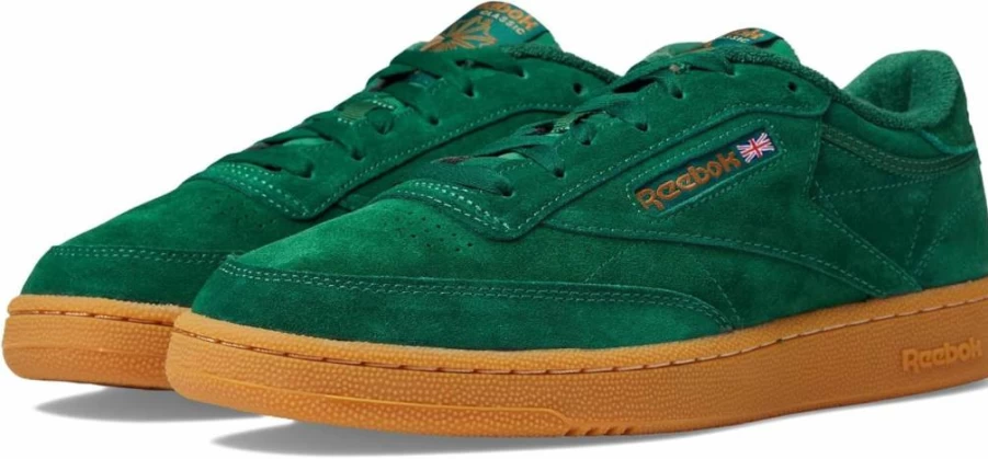 Reebok Club C 85 Unisex Sneakers - Men's 8.5 / Women's 10 - Classic White Tennis Shoes