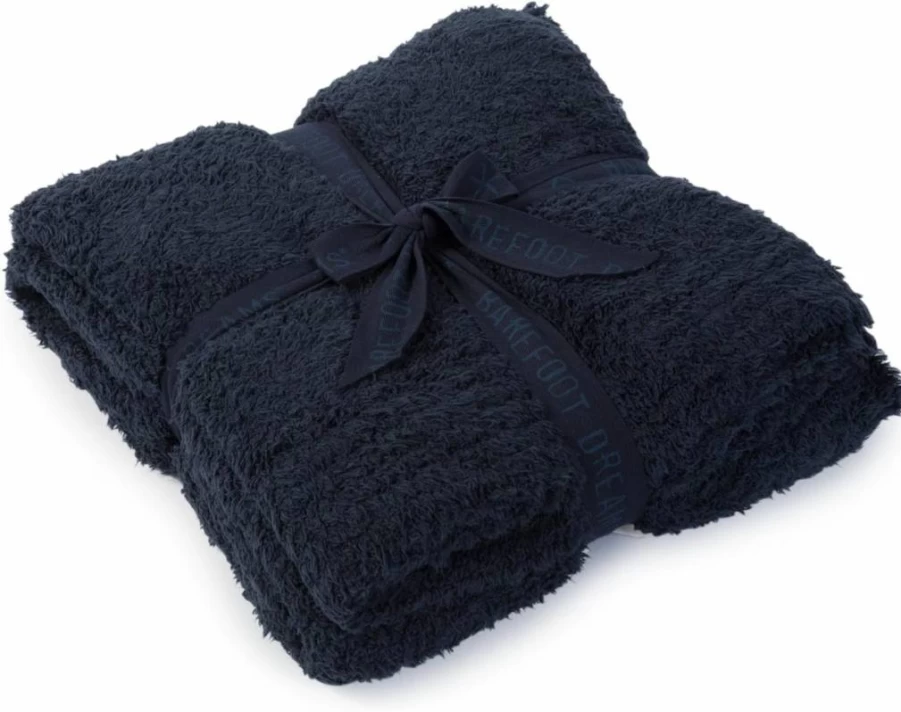 Barefoot Dreams Cozychic Throw Blanket for Women - Soft Luxe Willow Tan Pink One Size
