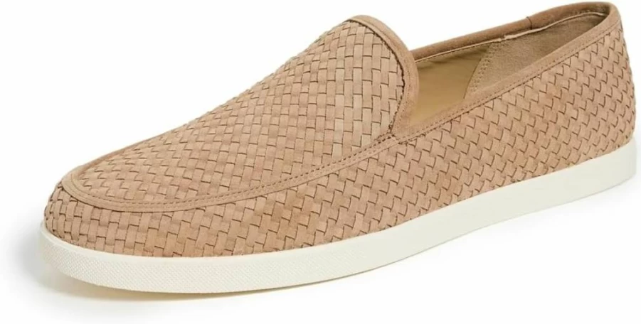 Vince Men's Sonoma Weave Loafers – Premium Leather Slip-On Shoes for Men