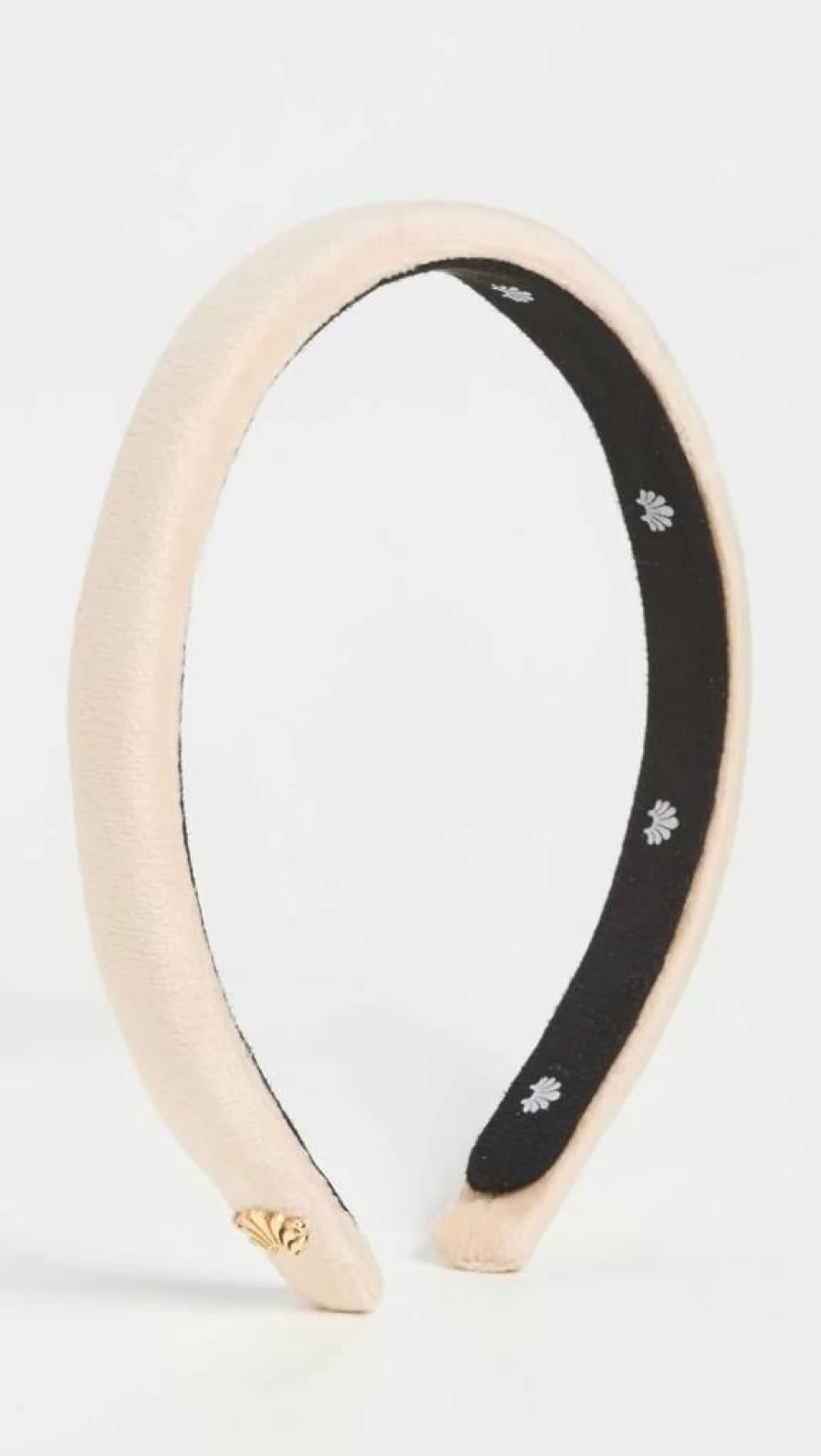 Lele Sadoughi Women's Gigi Velvet Headband in Latte Tan, Adjustable Comfort Hairband, Fashion Hair Accessory