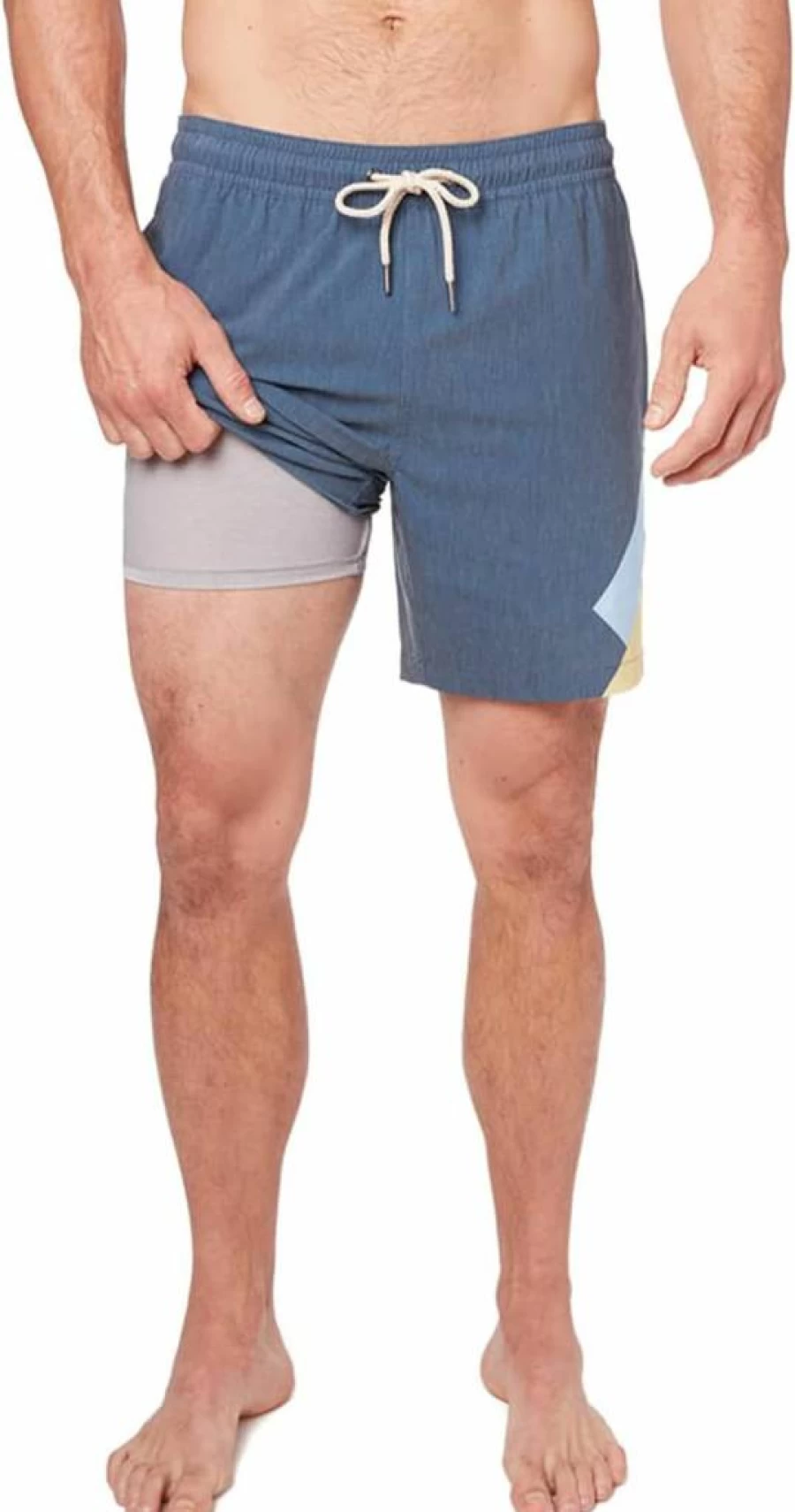 Fair Harbor Men's Bayberry 7-Inch Swim Trunks with Liner - Anti-Chafe Classic Fit Quick-Dry Beach Shorts
