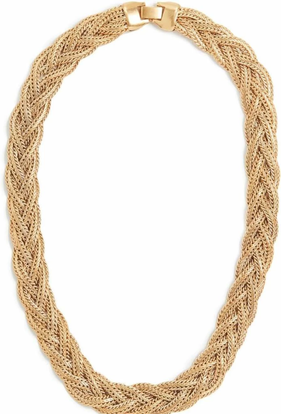 Brinker & Eliza Women's Nautical Sailor Necklace - Elegant Gold-Tone Anchor Pendant for Women
