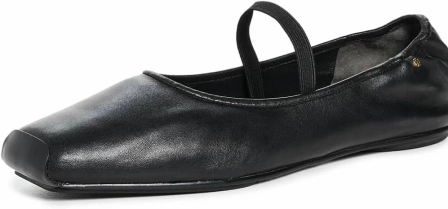 Tory Burch Women's Mary Jane Ballet Flats | Classic Leather Comfort Shoes for Women | Elegant & Timeless Design