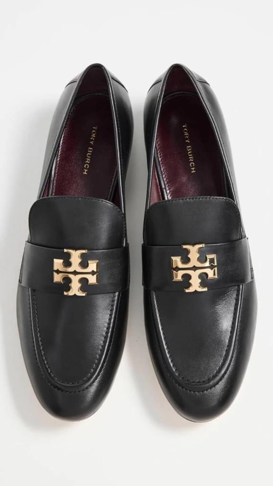 Tory Burch Women's Eleanor Leather Loafers - Classic Comfortable Slip-On Shoes for Women