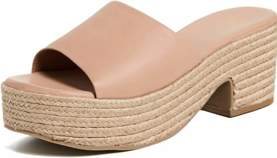 Beek Women's Prinia Jute Platform Sandals – Eco-Friendly Summer Wedge Espadrilles