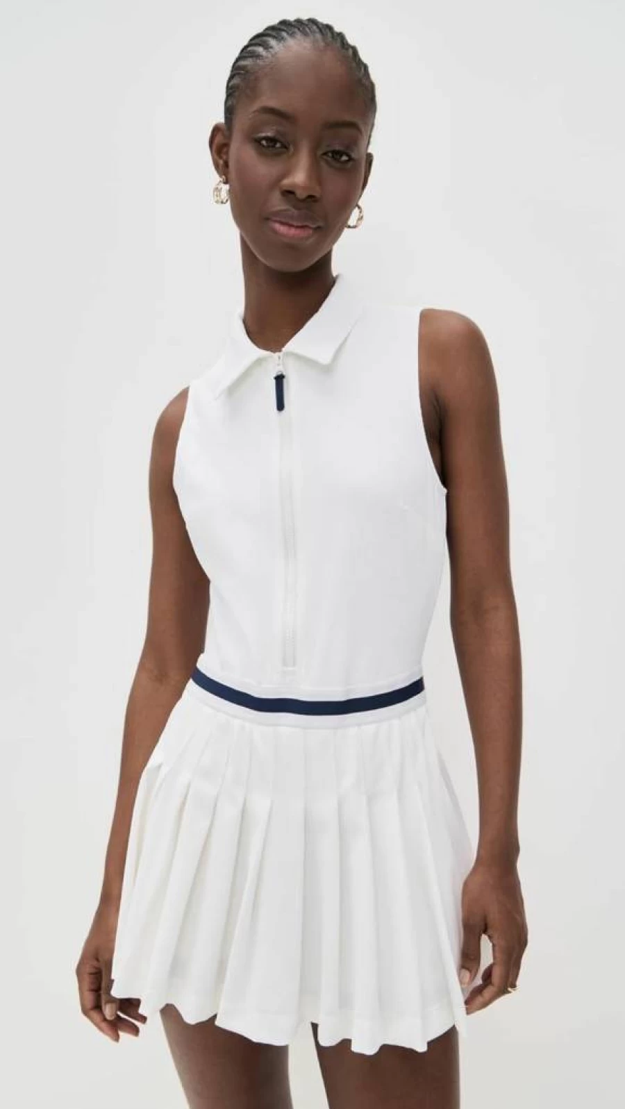 The Upside Women's Renshaw Beth Pleated Dress - Stylish & Elegant Casual Wear