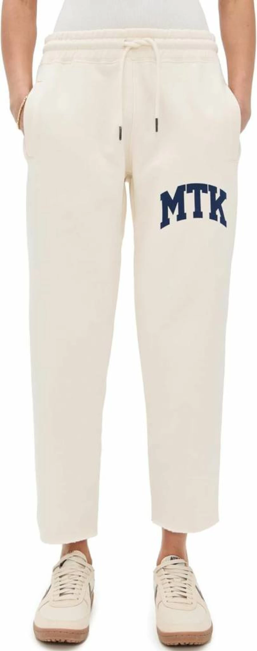 Denimist Women's High-Waisted Cropped Sweatpants - Classic Comfort Fit for Casual Style