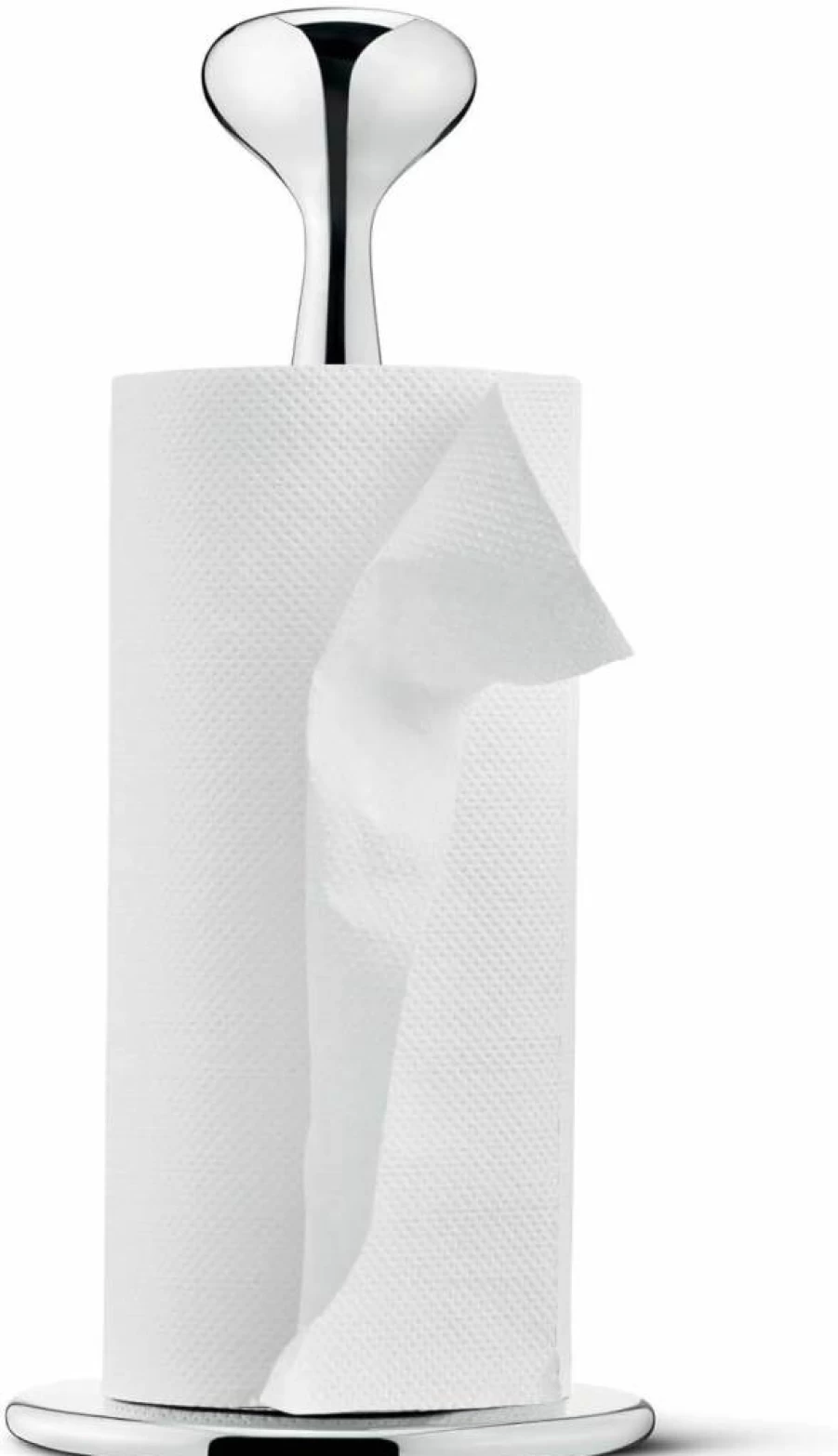 Georg Jensen Alfredo Stainless Steel Kitchen Roll Holder for Women - Modern Home Accessory