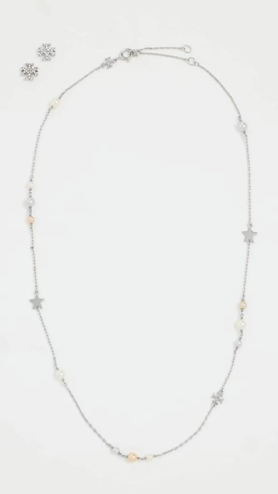 Tory Burch Kira Women's Jewelry Set: Necklace and Stud Earrings Gift Collection