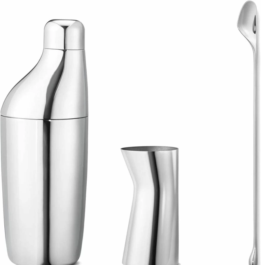 Georg Jensen Sky 3-Piece Cocktail Shaker Set - Stainless Steel Bar Tools