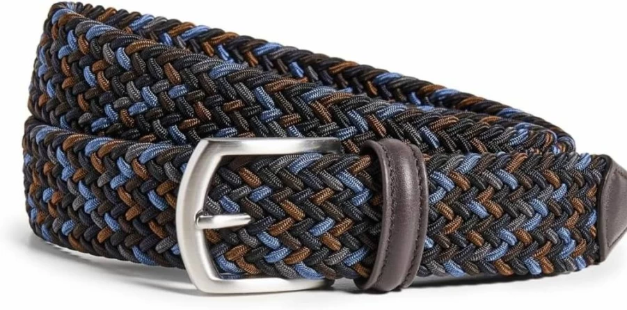 Anderson's Men's Casual Nylon Woven Belt - Adjustable Multi-Color Strap, Size 36, Model 135