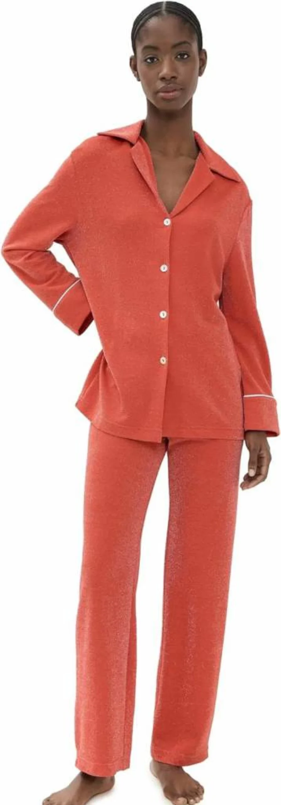Sleeper Women's Saturn Metallic Pajama Set - Luxury Sleepwear for Women