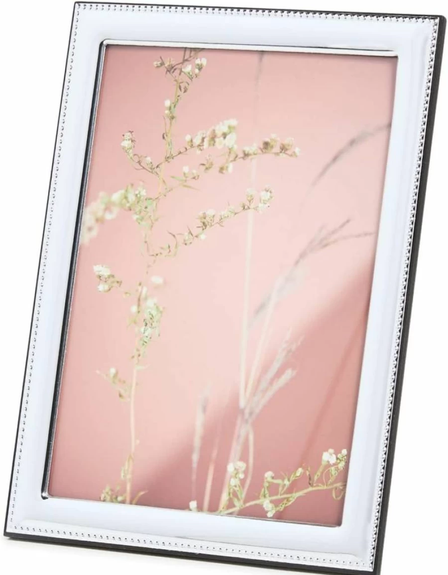 Tizo Design Silver 5x7 Photo Frame for Women - Elegant Picture Frame for Wall or Tabletop Display