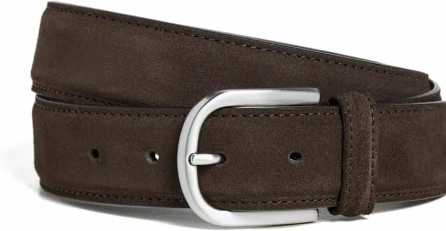 Anderson's Genuine Suede Leather Belt for Men – Premium Quality Men's Dress Belt