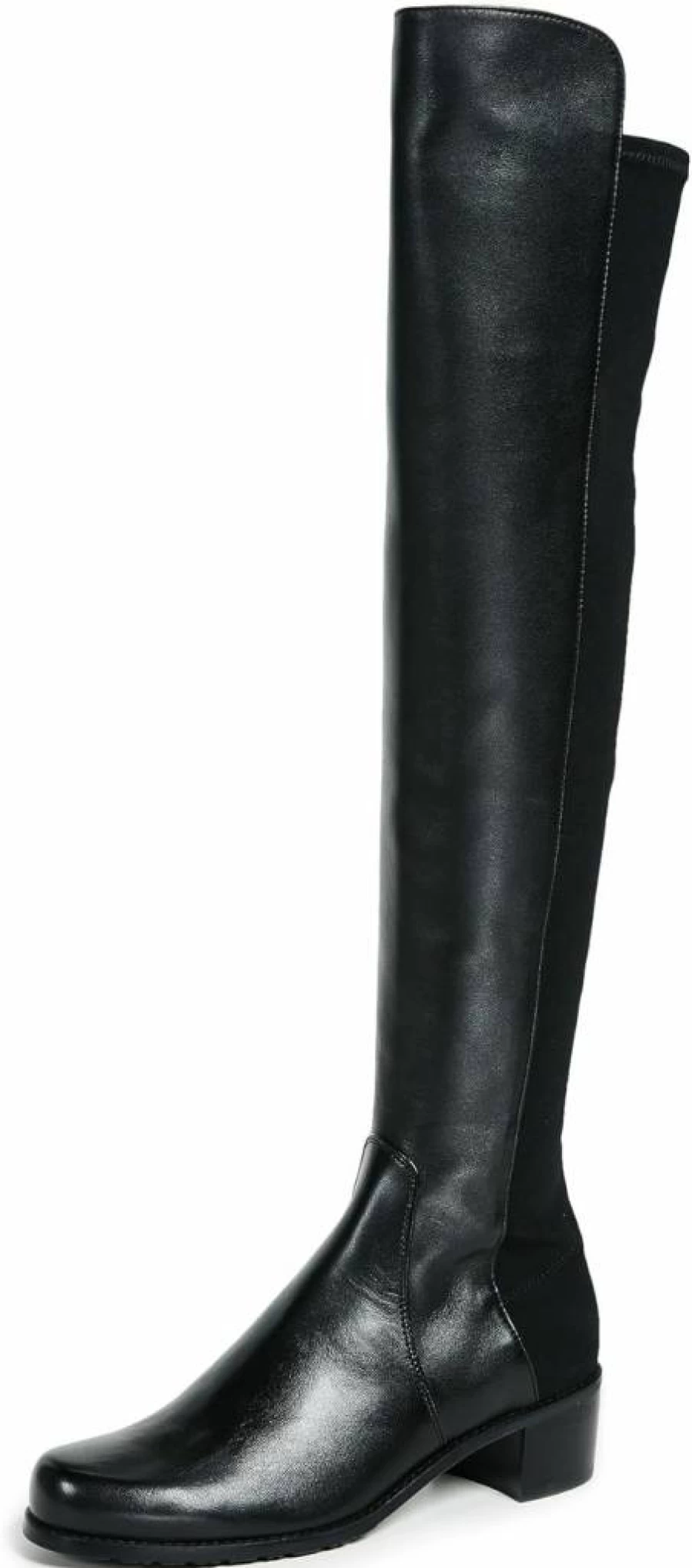 Stuart Weitzman Women's Reserve Knee-High Stretch Suede Boots - Comfortable Heeled Booties for Women