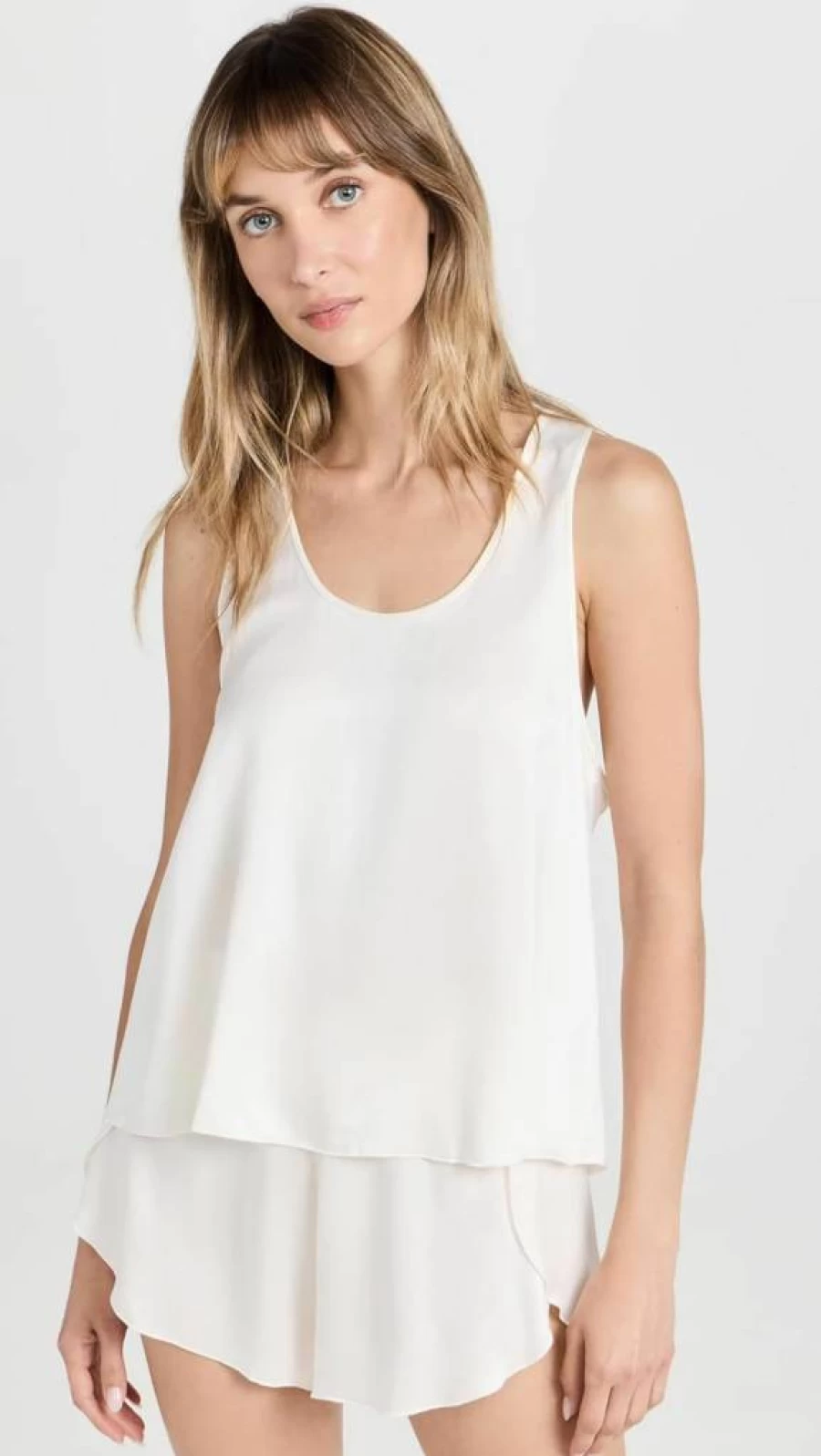 Lunya Washable Silk Tulip Back Set - Soft & Breathable Sleepwear for Women