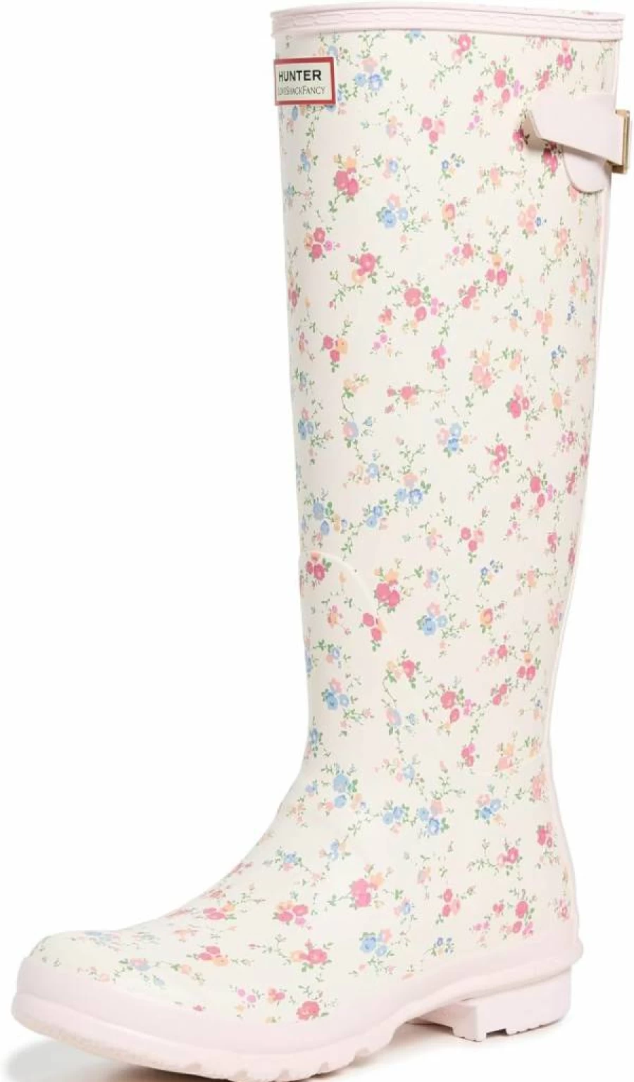Hunter Women's Original Tall Adjustable Rain Boots - Loveshackfancy Collaboration Waterproof Outdoor Footwear