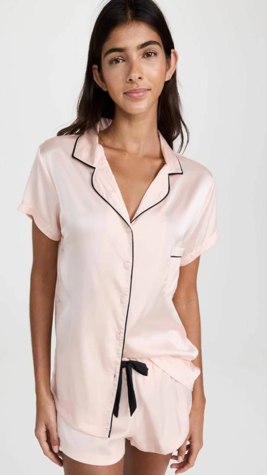 Bluebella Women's Abigail Lace Trim Shirt and Shorts Set - Elegant Sleepwear & Loungewear