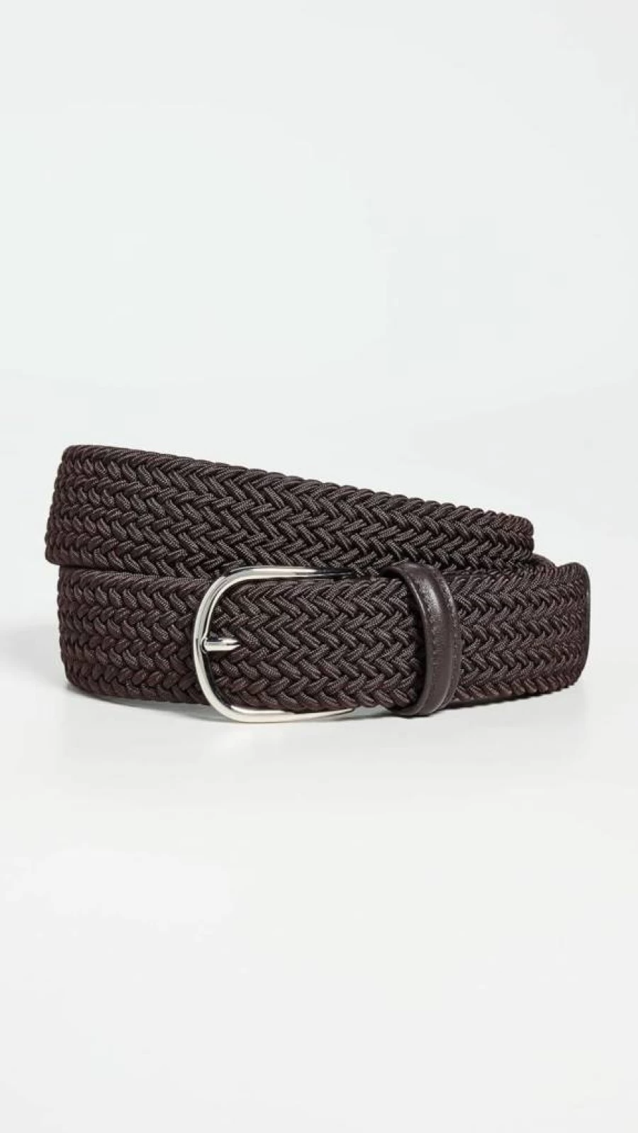 Anderson's Men's Genuine Leather Casual Belt - Brown, Size 36, Adjustable Nylon Strap for Everyday Wear