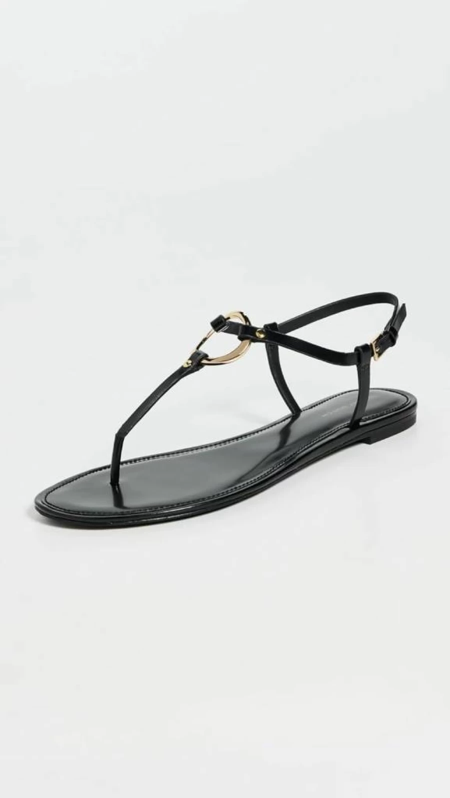 Tory Burch Women's Ring Detail Flat Sandals | Comfortable Summer Slide Shoes