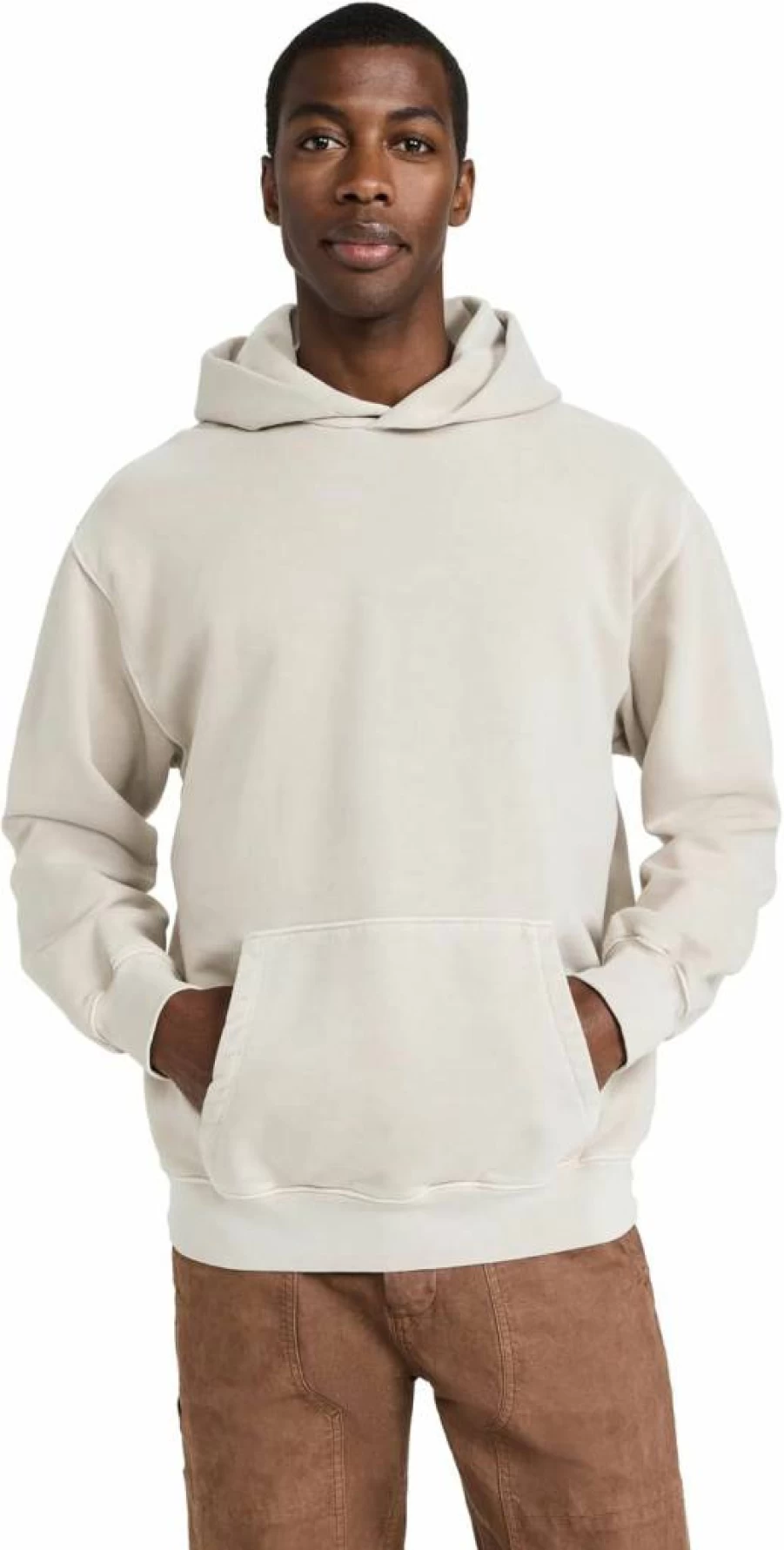 Madewell Men's Brushed Terry Cotton Hoodie - Soft Casual Pullover Sweatshirt for Men