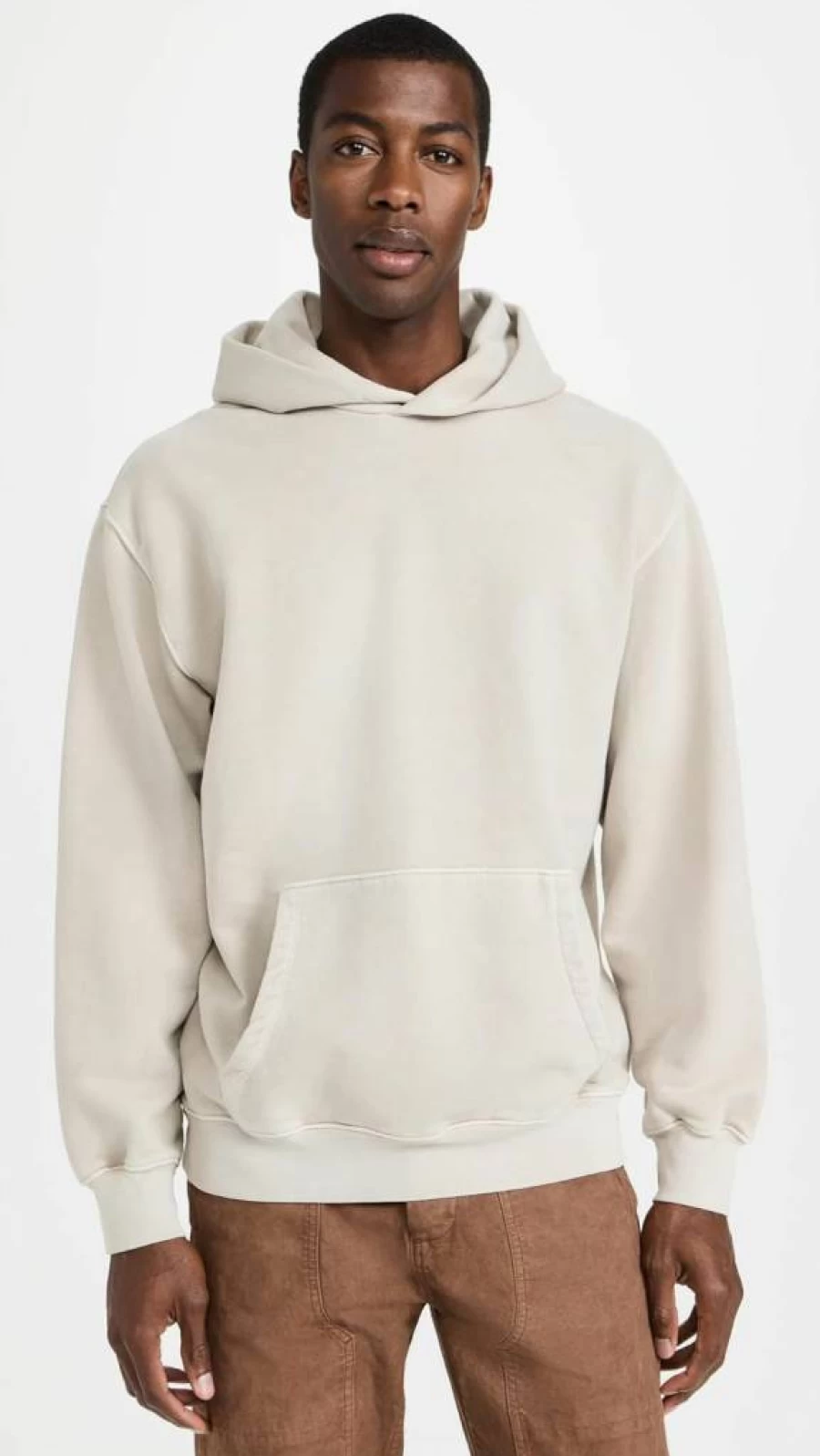 Madewell Men's Brushed Terry Cotton Hoodie - Soft Casual Pullover Sweatshirt for Men