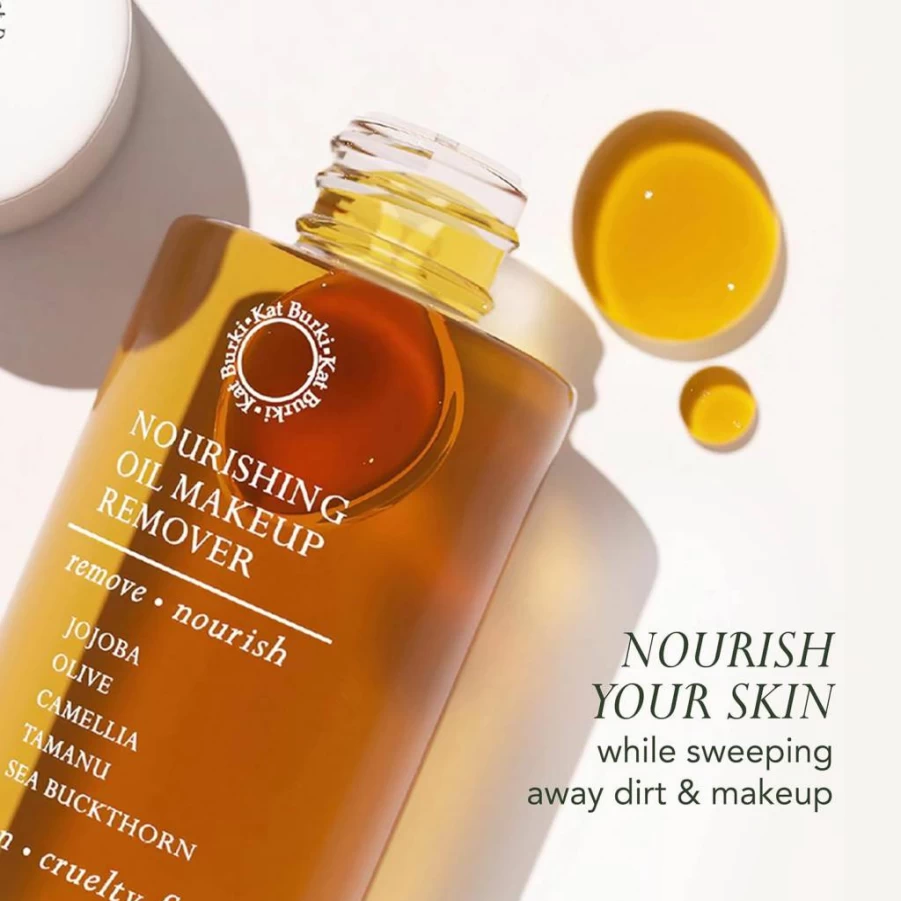 Amazon Nourishing Oil Cleanser & Makeup Remover – Moisturizes, Cleanses Without Clogging Pores, Suitable for All Skin Types, 4 Fl. Oz.