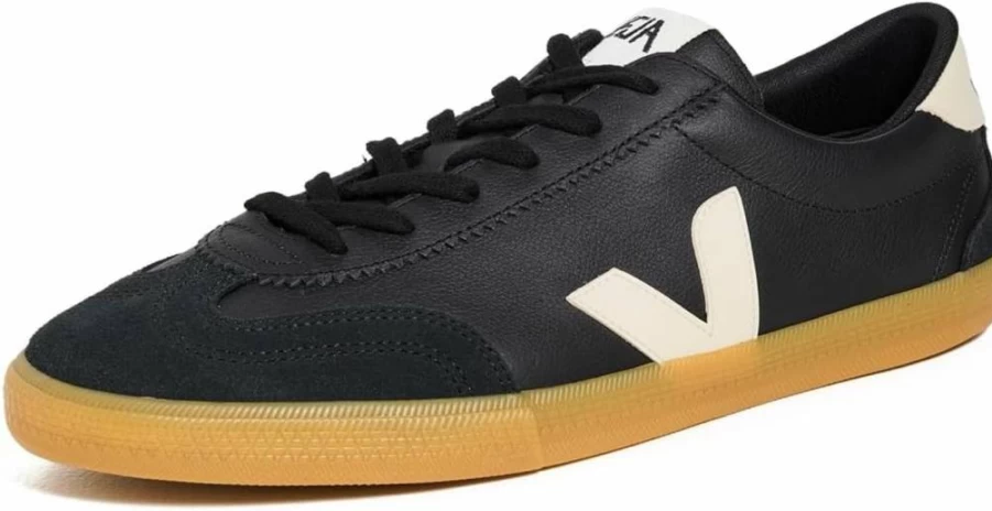 Veja Men's Volley O.T. Leather Sneakers – White Leather Casual Shoes for Men