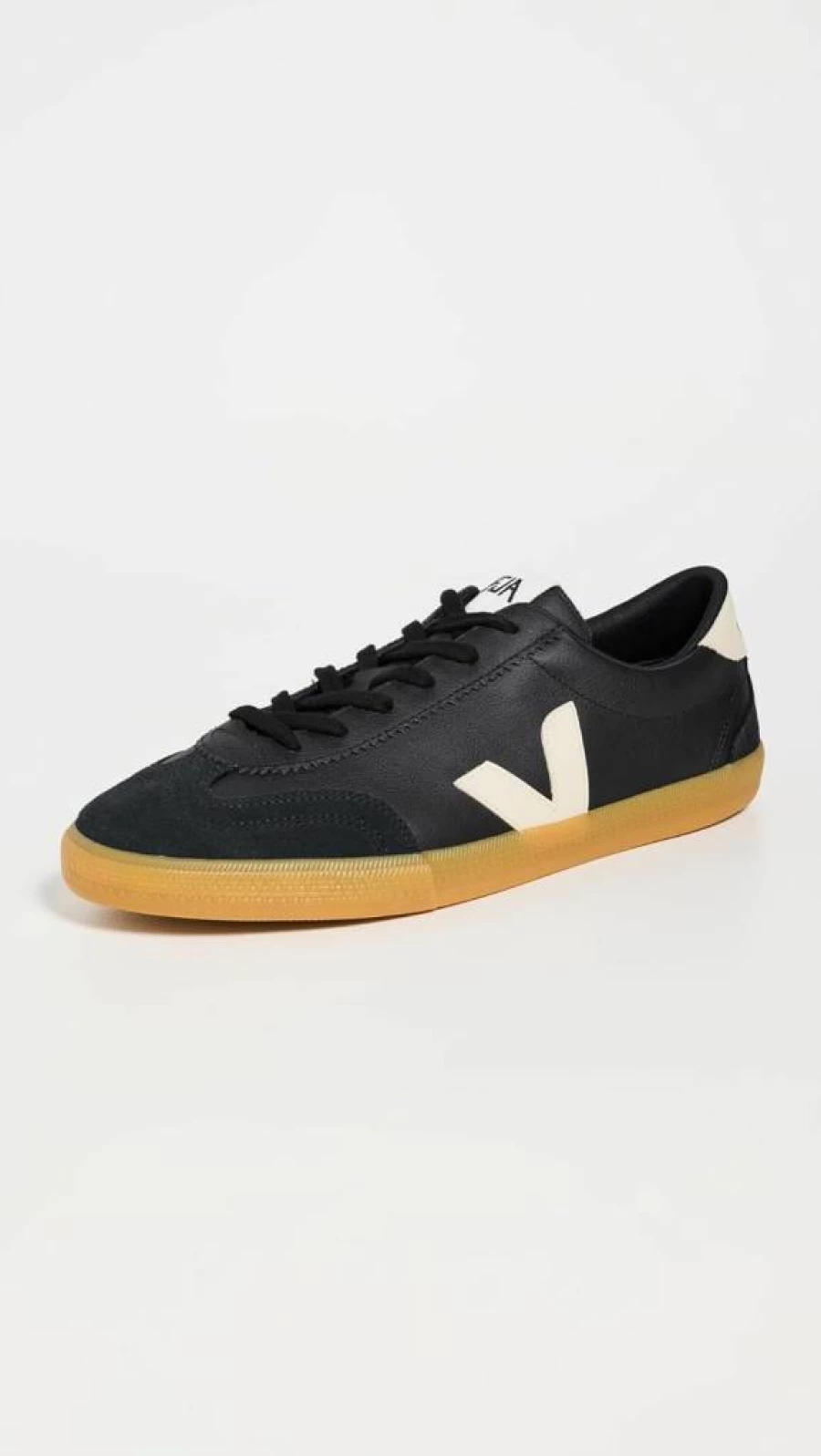 Veja Men's Volley O.T. Leather Sneakers – White Leather Casual Shoes for Men