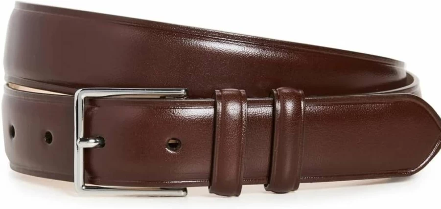 Paul Smith Men's Genuine Leather Classic Formal Suit Belt for Business Attire