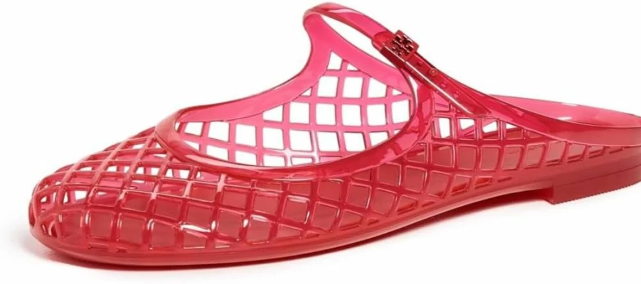 Tory Burch Women's Mellow Mary Jane Jelly Flats | Comfortable & Stylish Slip-On Ballet Shoes for Women