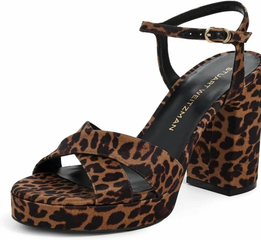Stuart Weitzman Women's Dayna Platform Sandals - Luxury High Heel Summer Shoes
