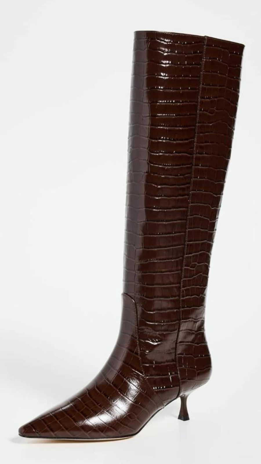 Stuart Weitzman Women's Naomi 50mm Leather Ankle Boots - Classic Black Suede Mid Heel Booties for Women