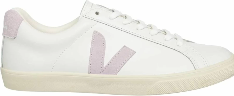 Veja Women's Esplar Sneakers in Extra White | Sustainable Leather Canvas Eco-Friendly Fashion Shoes