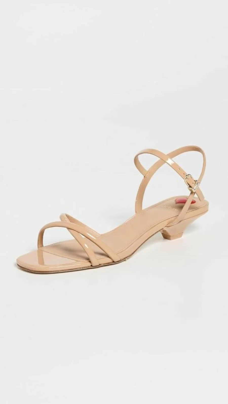 Larroude Women's Charlotte Leather Sandals – Comfortable Slide Sandals for Women, Fashionable Summer Footwear