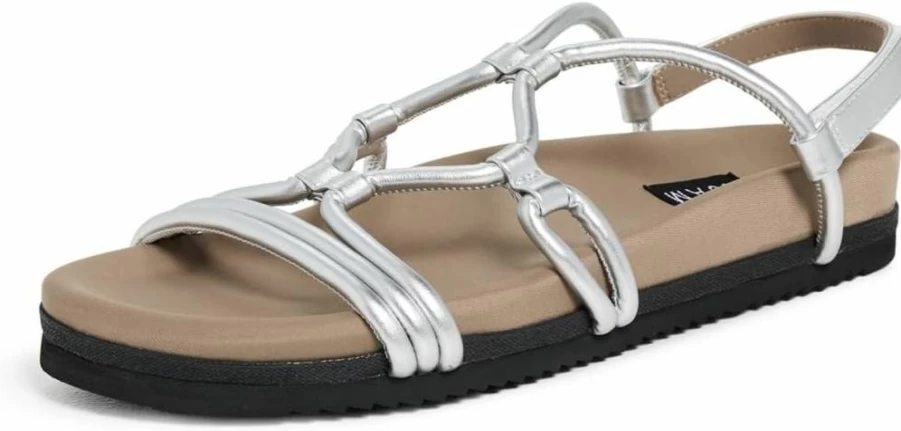 R0AM Women's Comfortable Sandals - Lightweight Summer Casual Slide Sandals for Women