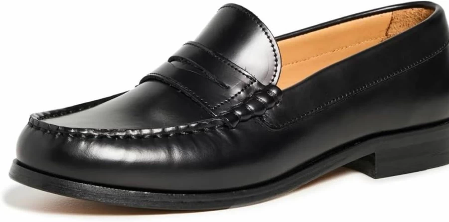 ALOHAS Women's Rivet Loafers - Stylish Chunky Heel Slip-On Shoes for Women
