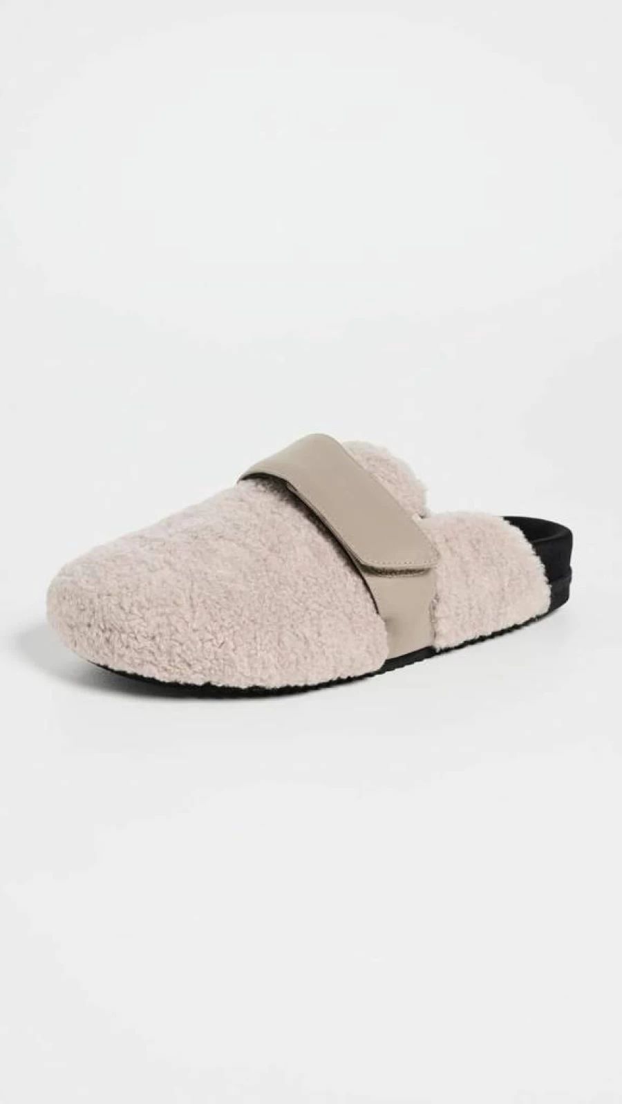 R0AM Women's Fuzzy Slip-On Mules - Soft Plush Loafers for Comfort & Style