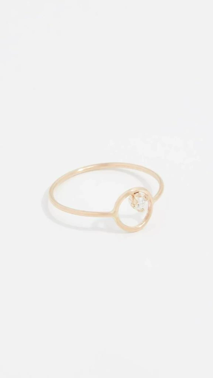 ZOE CHICCO 14K Gold Paris Circle Stacking Ring for Women - Elegant Stackable Ring