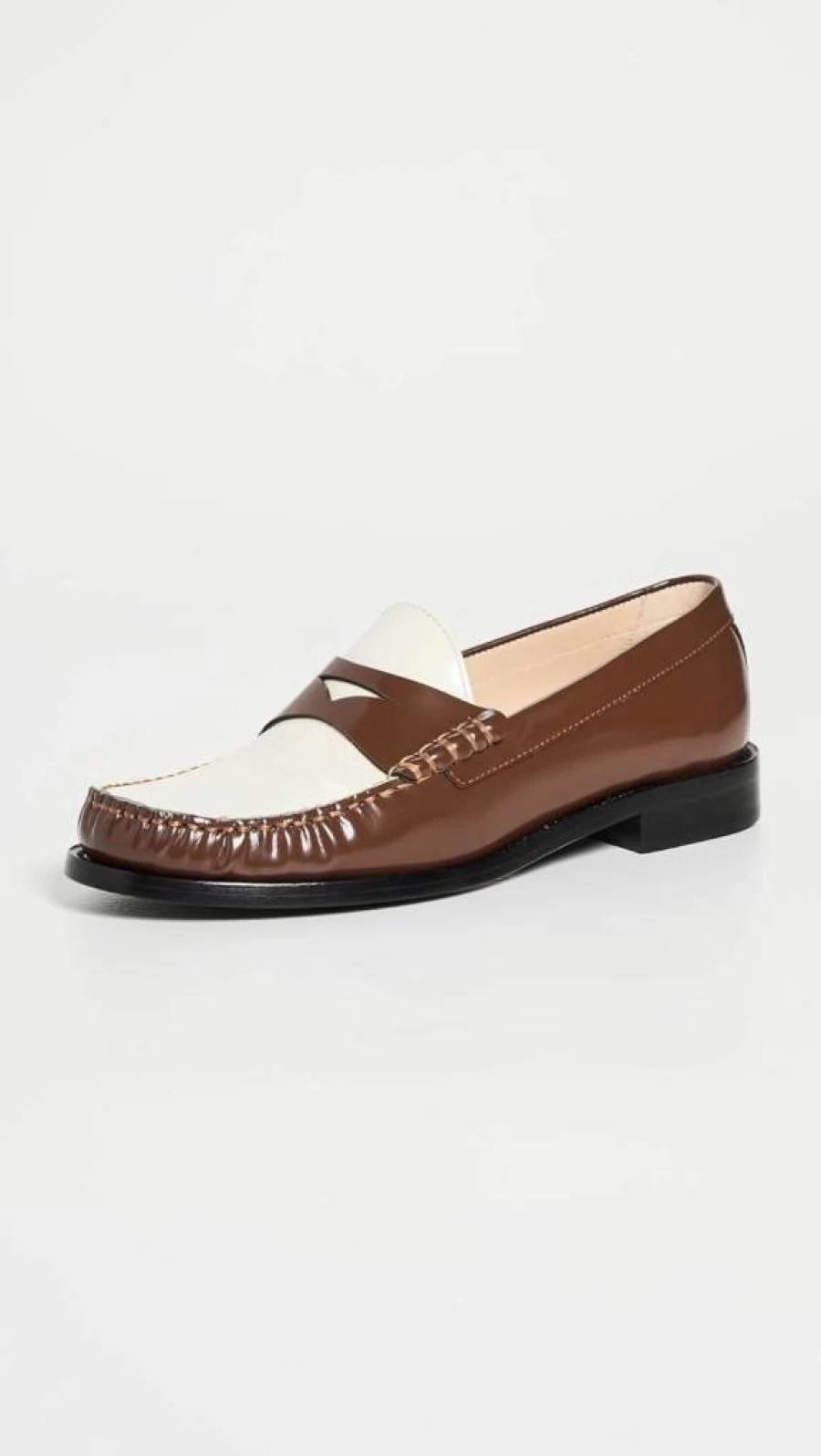 Stuart Weitzman Women's Lottie Leather Loafers – Classic Comfort Slip-On Shoes for Women