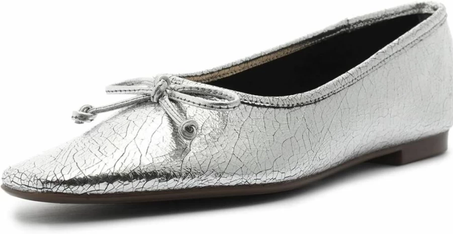 SCHUTZ Arissa Bow Ballet Flat Leather Shoes for Women