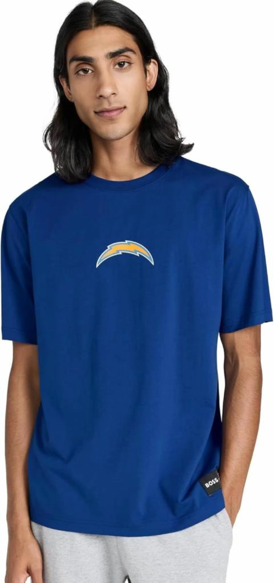 BOSS Men's Chargers T-Shirt - Classic Cotton Tee for Casual Wear
