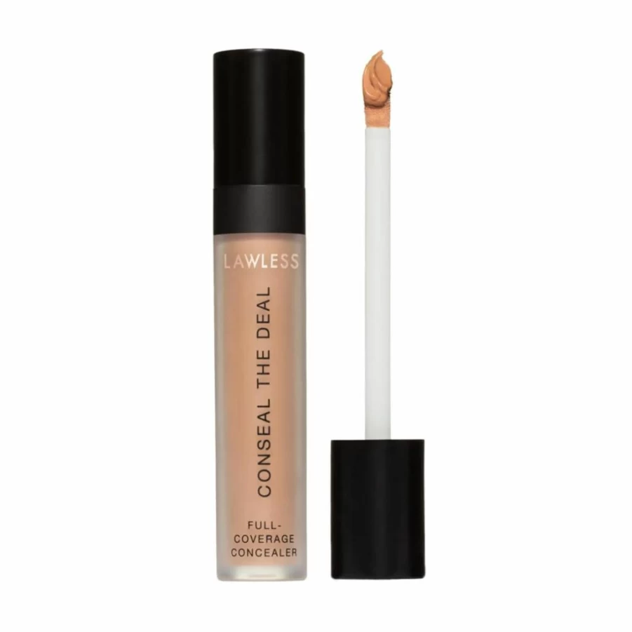 Lawless Conseal The Deal Lightweight Longwear Concealer in Umber - Antioxidant & Caffeine Infused for Dark Circles & Puffiness, Self-Setting, Silicone-Free, 5ml