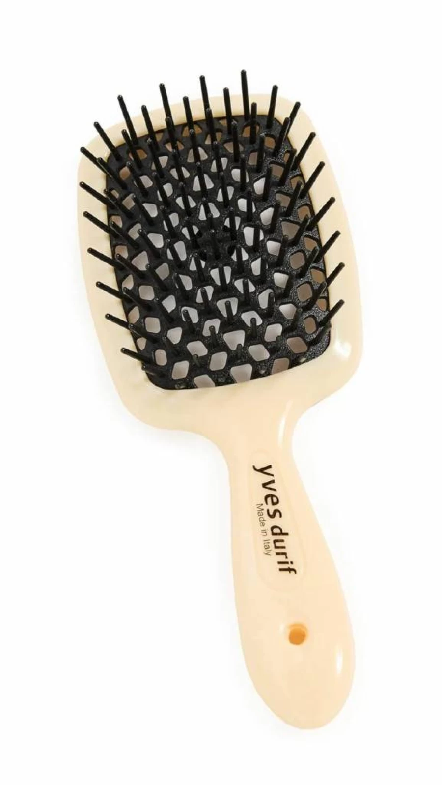 Yves Durif Women's Petite Ivory Vented Hair Brush - One Size Travel-Friendly Compact Styling Tool